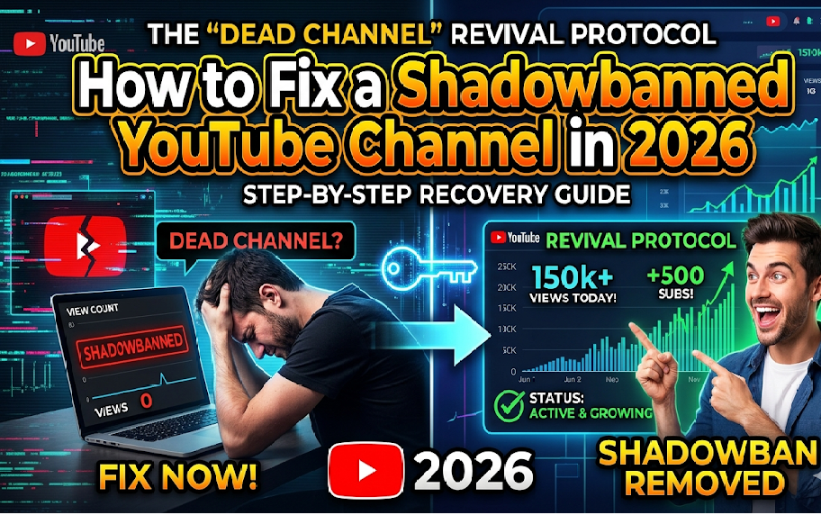 The "Dead Channel" Revival Protocol: How to Fix a Shadowbanned YouTube Channel in 2026